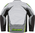 Bunda ICON Hooligan Ultrabolt bielo sivo čierna 
