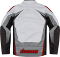Bunda ICON Hooligan Ultrabolt červeno sivo čierna 