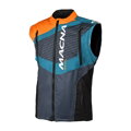 Enduro bunda MACNA Crest oranžovo sivo modrá