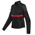 Dámska textilná bunda DAINESE Ribelle Air čierno lávovo červená