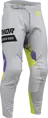 Nohavice THOR Launchmode Bleach sivo žlté fluo