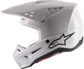 Prilba ALPINESTARS S-M5 Solid biela lesklá 