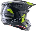 Prilba ALPINESTARS S-M5 Rover 2 sivo žltá fluo lesklá  