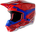 Prilba ALPINESTARS S-M5 Action 2 modro červená lesklá  