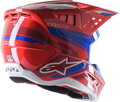 Prilba ALPINESTARS S-M5 Action 2 modro červená lesklá  