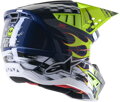 Prilba ALPINESTARS S-M5 Rash bielo modro žltá fluo lesklá 