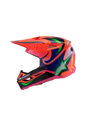 Prilba ALPINESTARS S-M3 Deegan oranžovo fialovo ružová fluo lesklá detská   