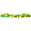 Okuliare ONEAL B-10 Solid žlté fluo s modrým zrkadlovým sklíčkom