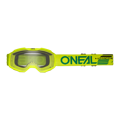 Okuliare ONEAL B-10 Solid žlté fluo s čírim sklíčkom detské 