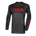 Dres ONEAL Element Racewear čierno sivo červený detský 