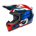 Prilba ONEAL 3SRS Ride modro bielo červená lesklá