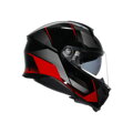 Prilba AGV Tourmodular Perception čierno červená
