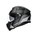 Prilba AGV Tourmodular Perception čierno strieborná matná