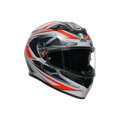 Prilba AGV K3 Space bielo červená fluo matná
