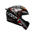 Prilba AGV K1 S Lyzard čierno sivo červená matná