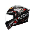 Prilba AGV K1 S Lyzard čierno sivo červená matná