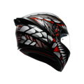 Prilba AGV K1 S Lyzard čierno sivo červená matná