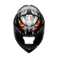 Prilba AGV K1 S Lyzard čierno sivo červená matná