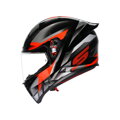 Prilba AGV K1 S Fastlap čierno sivo červená