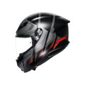 Prilba AGV K6 S Karve čierno sivo červená matná