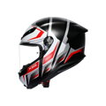 Prilba AGV K6 S Karve čierno bielo červená matná