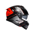 Prilba AGV K7 Kyber čierno červená