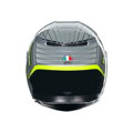 Prilba AGV K3 Fortify sivo čierno žltá fluo lesklá