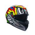 Prilba AGV K3 Birdy 2.0 sivo žlto červená lesklá