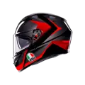 Prilba AGV K3 Striga čierno sivo červená 