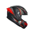 Prilba AGV K6 S Slashcut čierno sivo červená 