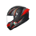 Prilba AGV K6 S Slashcut čierno sivo červená 