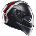 Prilba AGV Streetmodular Resia sivo strieborno červená matná 