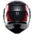 Prilba AGV Streetmodular Resia sivo strieborno červená matná 