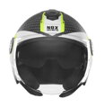Otvorená prilba NOX N128 Round čierno žltá matná