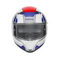 Prilba NOX N402 Mentor bielo modro červená