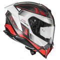 Prilba PREMIER Hyper Carbon červeno bielo sivá