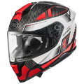 Prilba PREMIER Hyper Carbon červeno bielo sivá