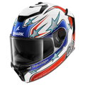 Prilba SHARK SPARTAN GT PRO Flagstaff bielo červeno modrá WRB