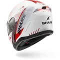 Prilba SHARK SKWAL I3 Speed-Tech bielo červeno čierna WRK