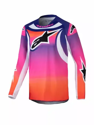 Dres ALPINESTARS Racer Wurx multi biely detský 