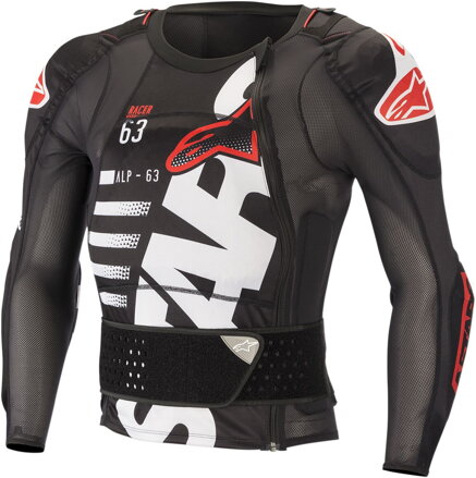 Celotelový chránič ALPINESTARS Sequence Protection čierno bielo červený