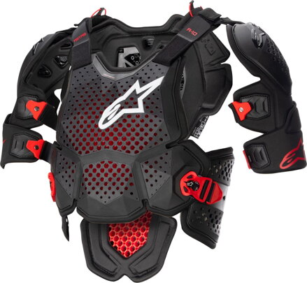 Chránič hrude ALPINESTARS A10 V2 sivo čierno červený