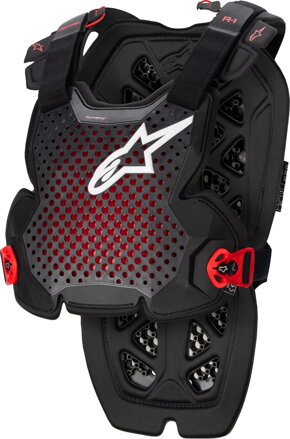 Chránič hrude ALPINESTARS A1 Pro sivo čierno červený