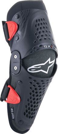 Detské kolenné chrániče ALPINESTARS SX-1 čierno červené