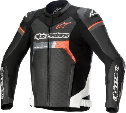 Bunda ALPINESTARS GP Force Airflow čierno bielo červená fluo