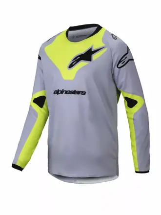 Dres ALPINESTARS Racer Veil sivo žltý detský 