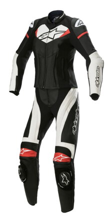 Dámska kombinéza ALPINESTARS Stella GP Plus 2-dielna čierno bielo červená
