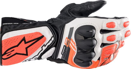 Rukavice ALPINESTARS SP-8 V3 čierno bielo červené fluo 