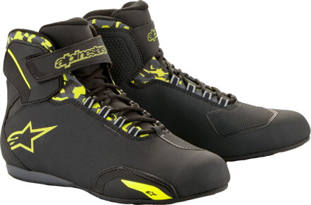 Vodeodolné topánky ALPINESTARS Sektor čierno sivo žlté