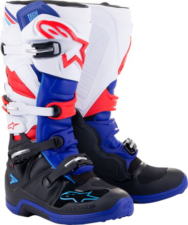 Čižmy ALPINESTARS Tech 7 čierno modro červeno biele